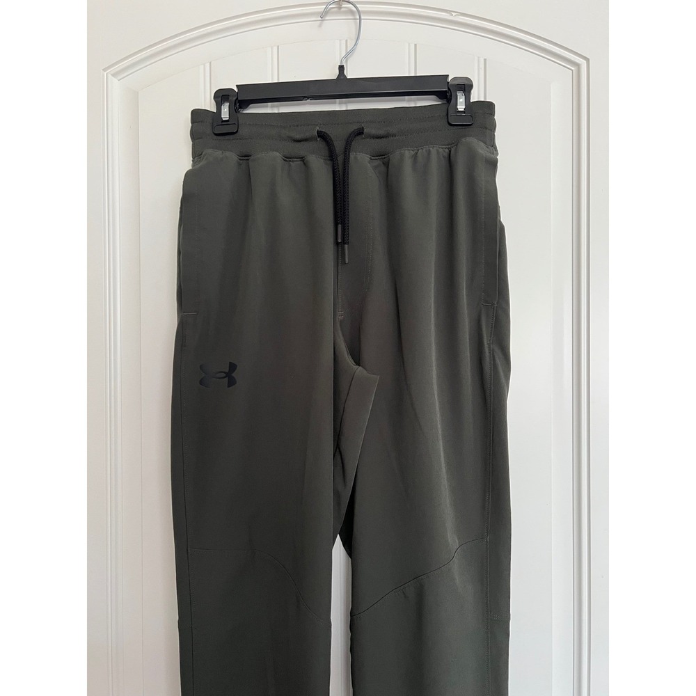 Under Armour Women's Tall Size Medium Working Tapered Pants Forest Green - Picture 11 of 12
